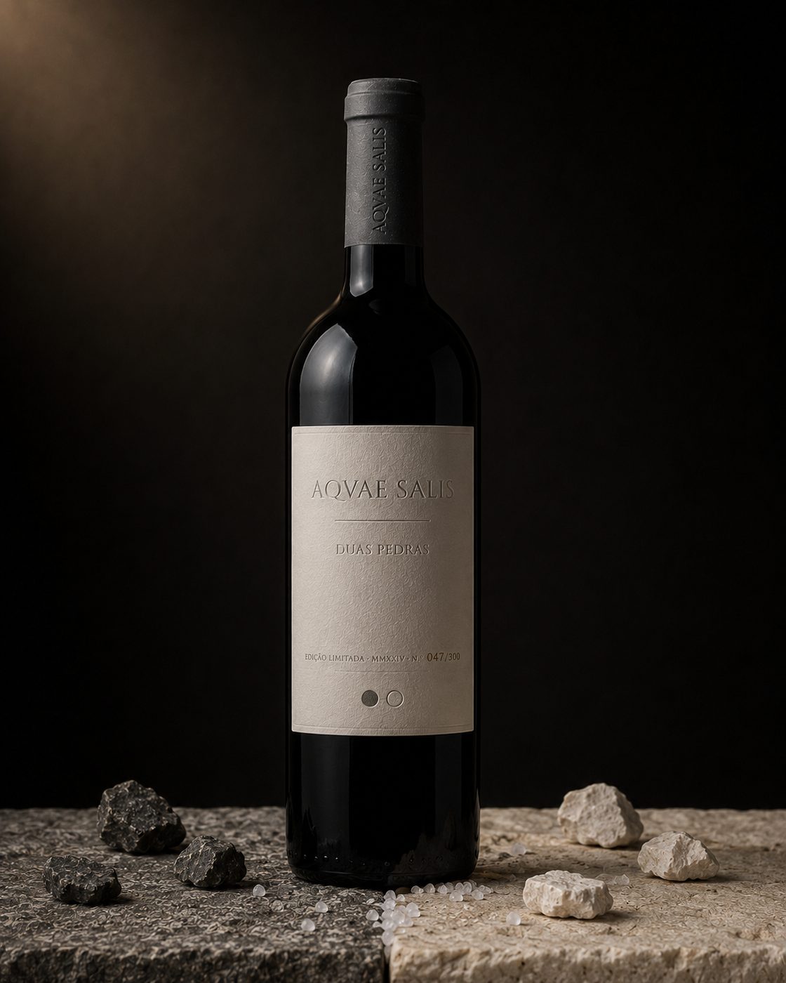 Duas Pedras · garrafa de tinto, edição limitada